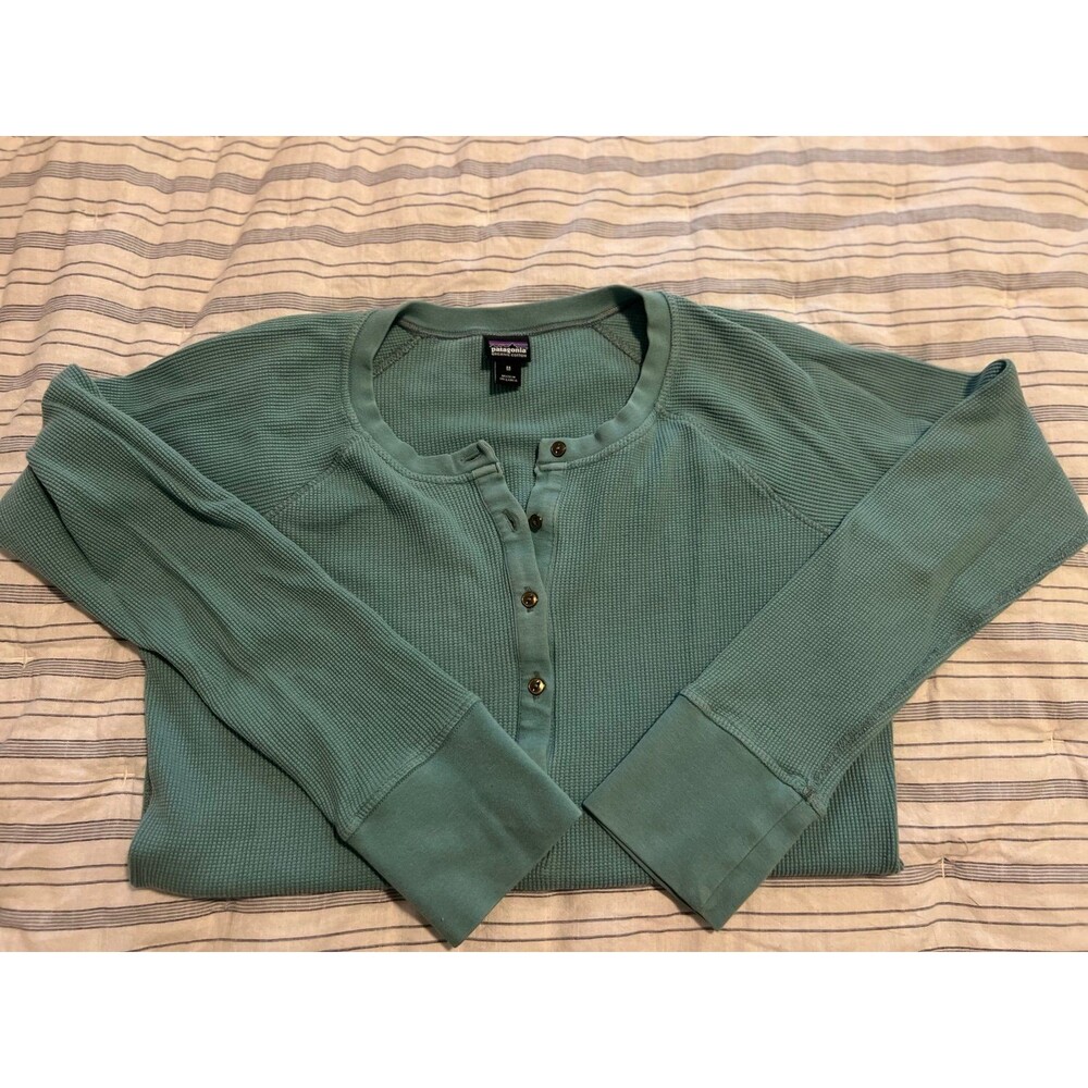 Patagonia Women’s Waffle Henley Long Sleeve Shirt Size Medium - Picture 7 of 8
